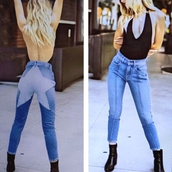 REVICE Venus Crop Star Two Tone Stretch Taper
Jeans size 27 - Picture 2 of 12